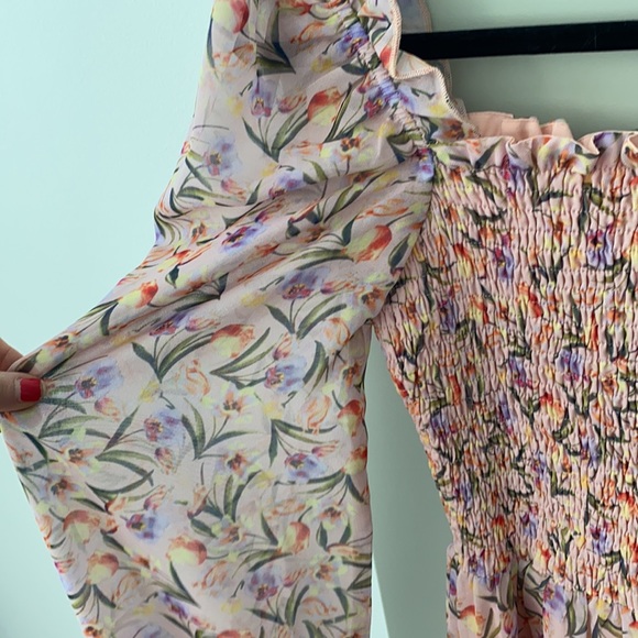 NWT light pink, floral dress - Picture 6 of 9